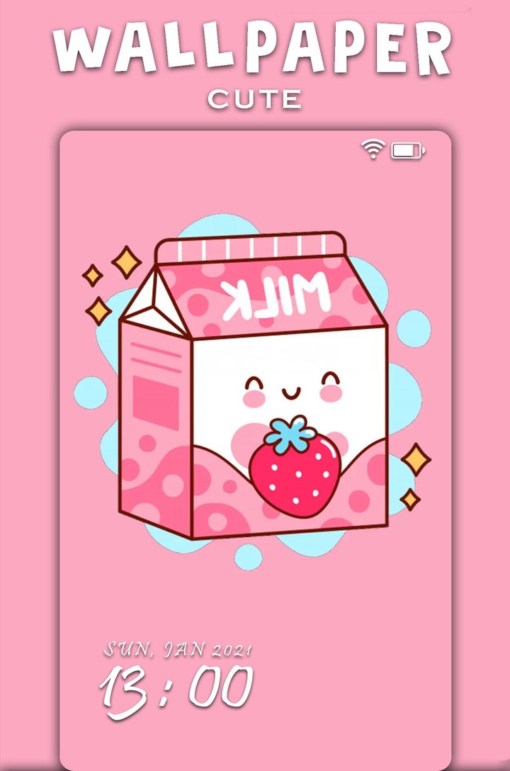 Cute Milk Kawaii Wallpaper screenshot image 20_Popularmodapk.com