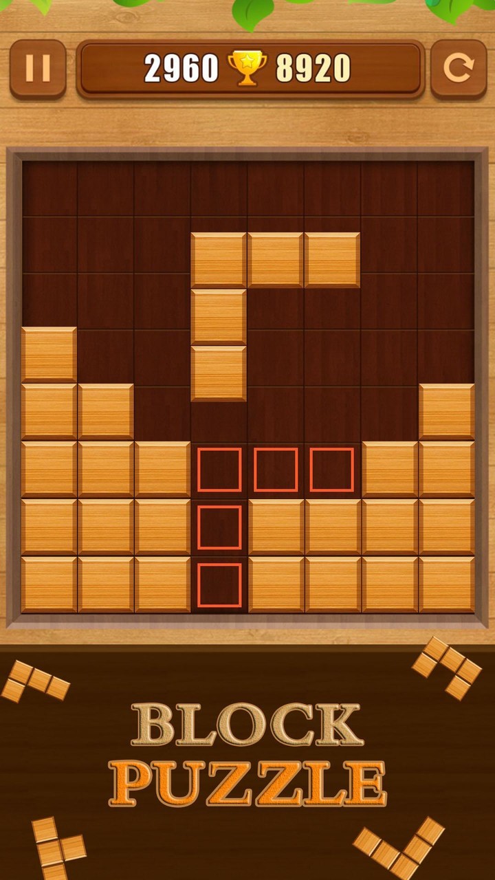 Wood Block Puzzle screenshot image 1_Popularmodapk.com