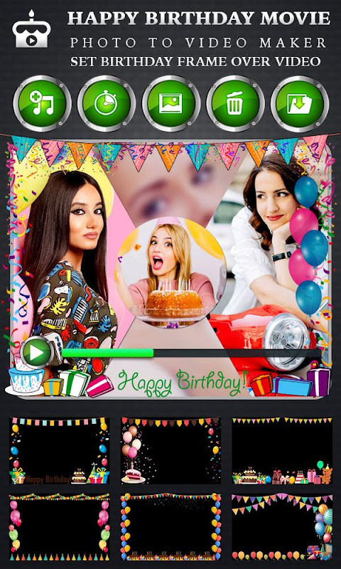 Birthday Video Maker with Song screenshot image 4_Popularmodapk.com