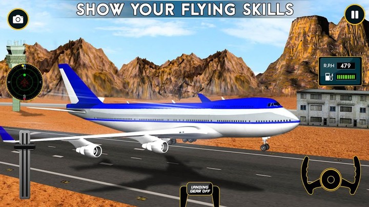 Flight Pilot Simulator Games<span>(Unlimited money)</span> screenshot image 1_Popularmodapk.com