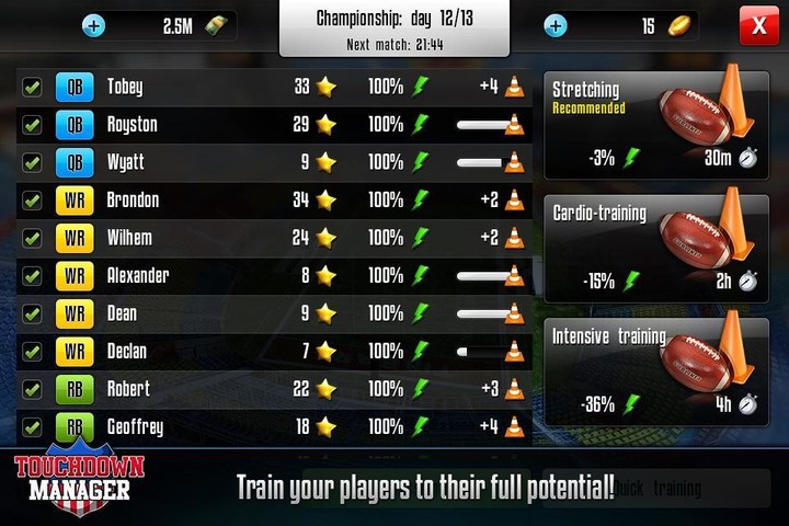 Touchdown Manager screenshot image 4_Popularmodapk.com