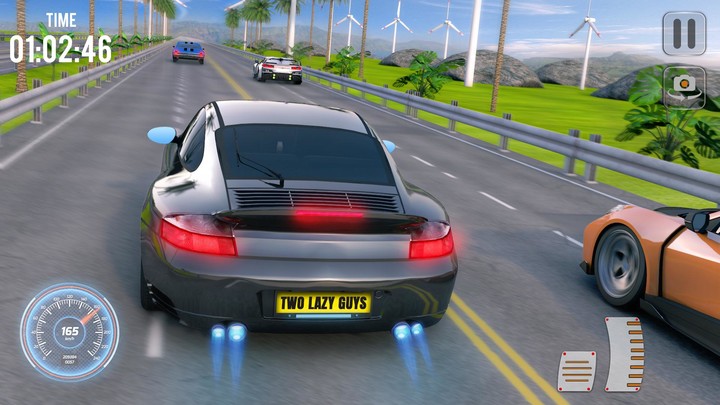 Highway Car Racing Games 3D screenshot image 1_Popularmodapk.com
