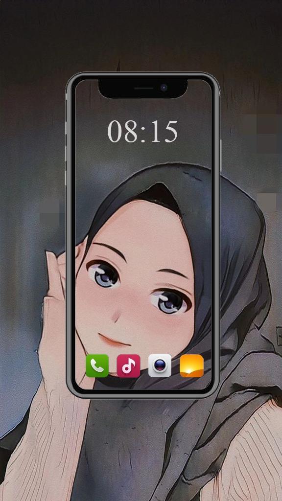 anime hijab wallpaper screenshot image 1_Popularmodapk.com