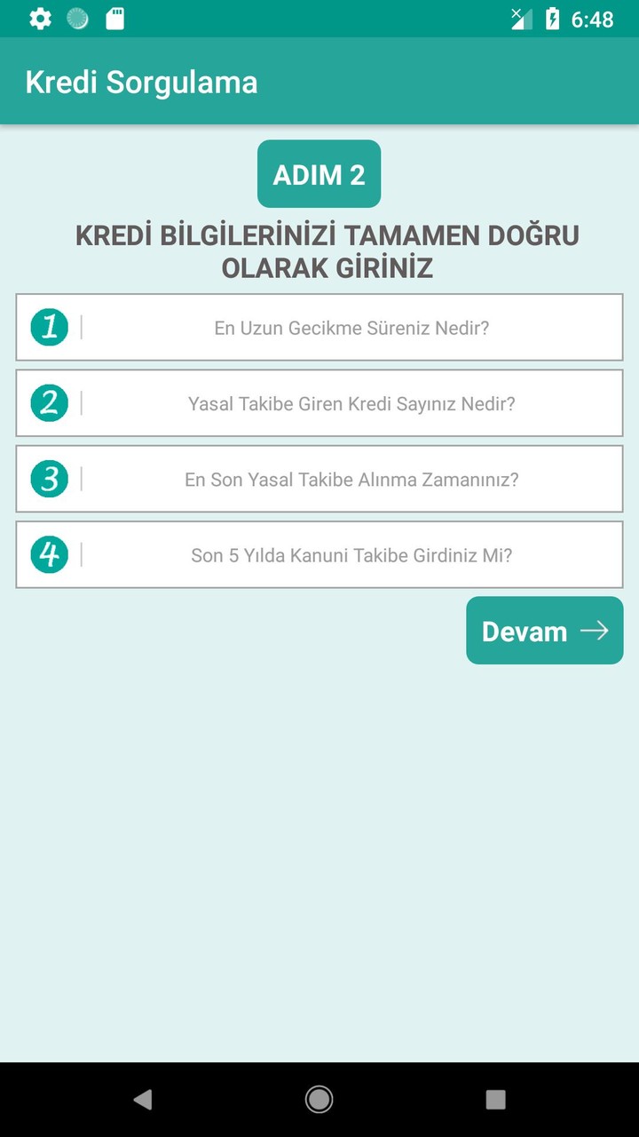 Kredi Notu Sorgulama-Ücret Yok screenshot image 15_Popularmodapk.com