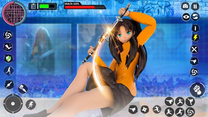 Anime High School Girl Fighter screenshot image 2_Popularmodapk.com