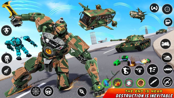 Army Bus Robot Car Game 3d screenshot image 1_Popularmodapk.com