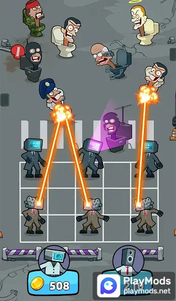 Merge War: Skibydy vs Kamera<span>(No ads)</span> screenshot image 5_Popularmodapk.com