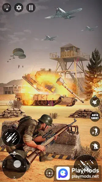 Sniper War Attack 3D Gun Games<span>(Unlimited Money)</span> screenshot image 4_Popularmodapk.com