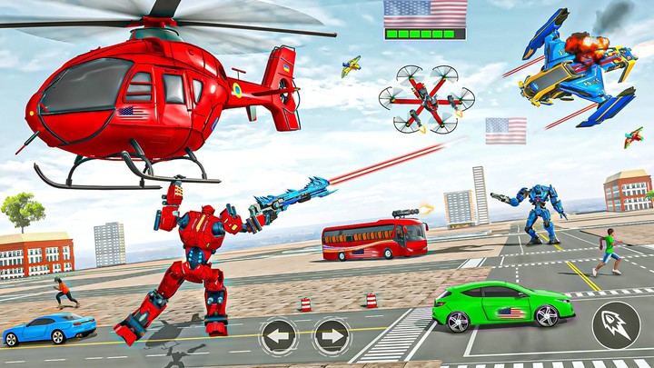 Bus Robot Car Drone Robot Game screenshot image 4_Popularmodapk.com