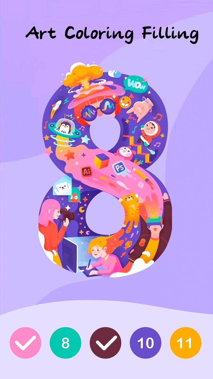 Art Coloring Filling screenshot image 7_Popularmodapk.com