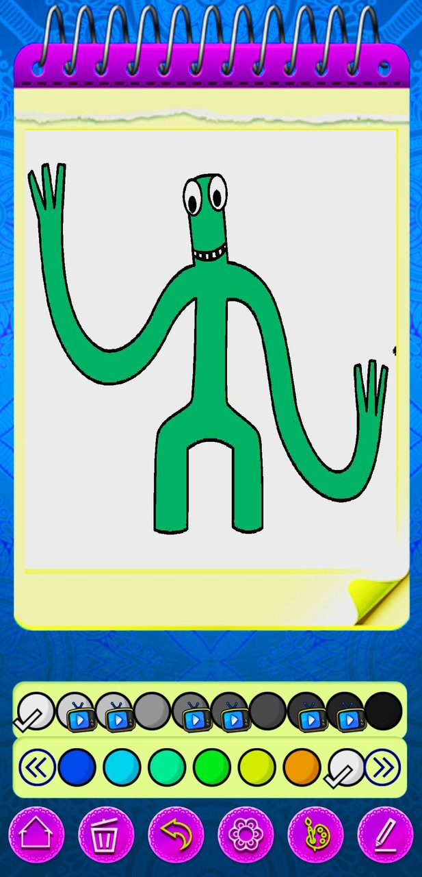 Rainbow Drawing: Coloring Book screenshot image 2_Popularmodapk.com