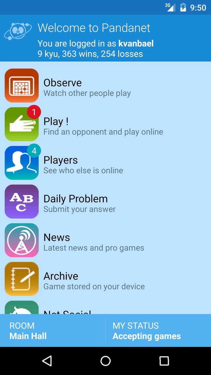Pandanet(Go) -Internet Go Game screenshot image 5_Popularmodapk.com