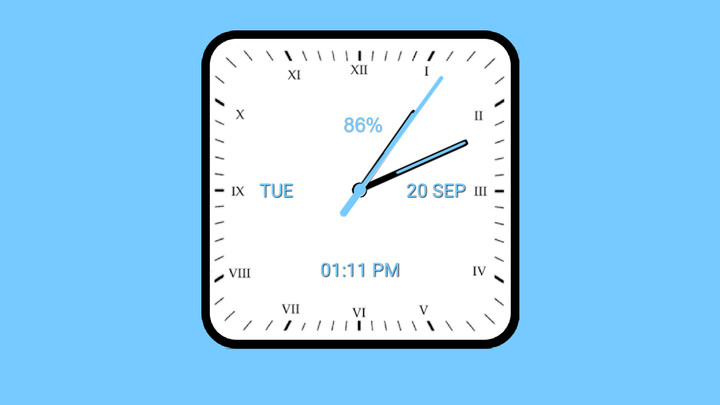 Analog Clock Square screenshot image 1_Popularmodapk.com