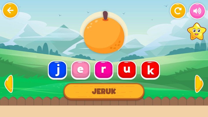 Puzzle Huruf Tebak Gambar Buah screenshot image 3_Popularmodapk.com