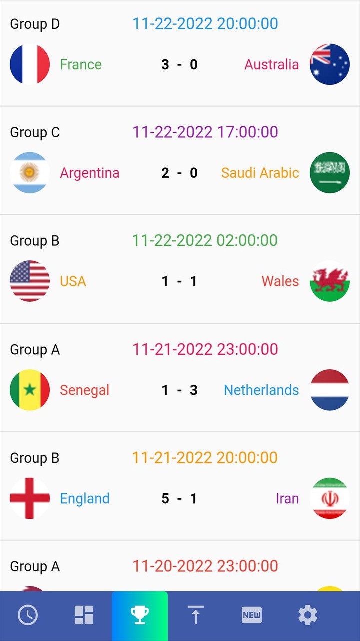 World Cup 2022 Match Schedules screenshot image 7_Popularmodapk.com