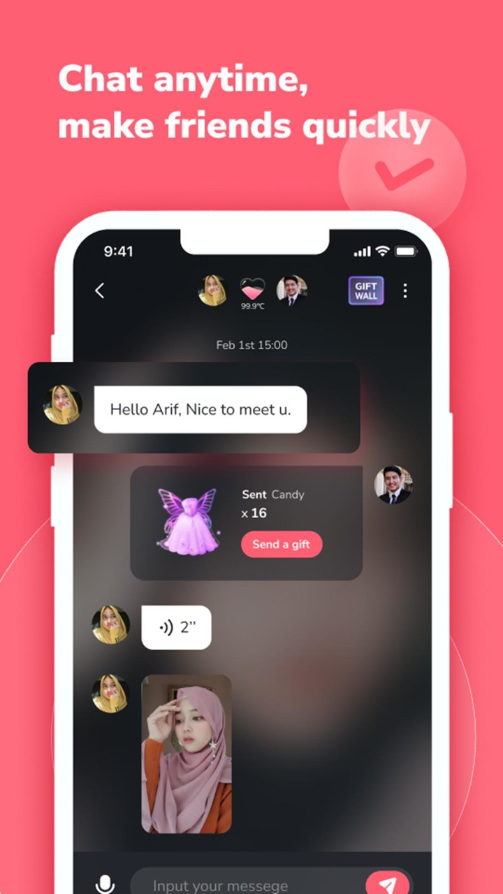 Heat Up - Chat & Make friends screenshot image 3_Popularmodapk.com