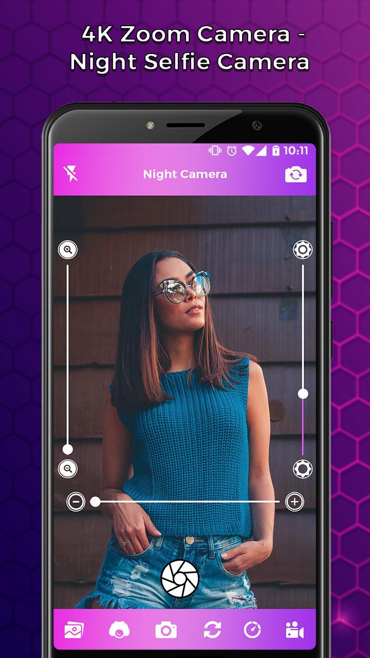 4K Zoom Camera - Night Selfie Camera screenshot image 1_Popularmodapk.com