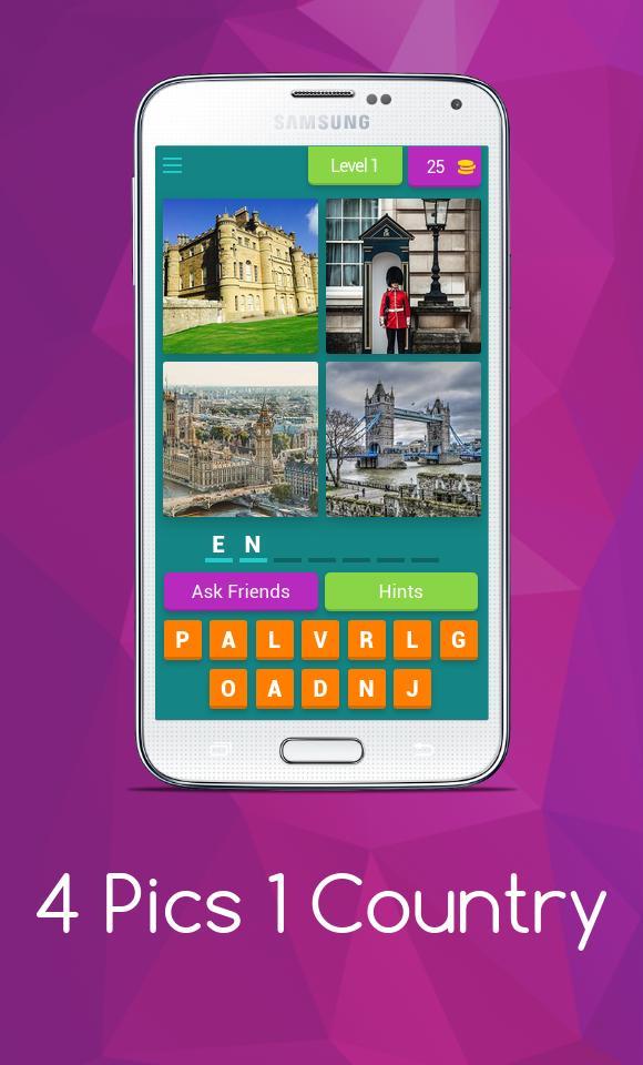 4 Pics 1 Country screenshot image 1_Popularmodapk.com