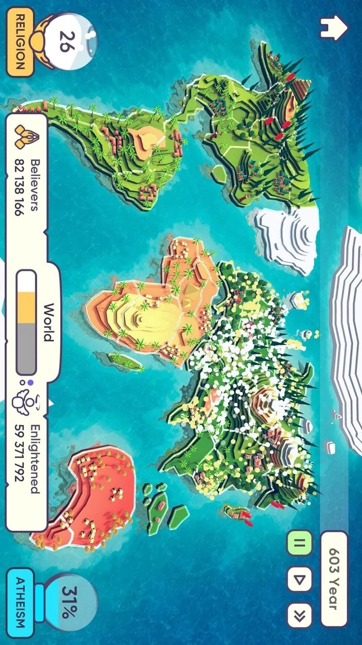 God Simulator. Religion Inc.(Paid games to play for free) screenshot image 2_Popularmodapk.com