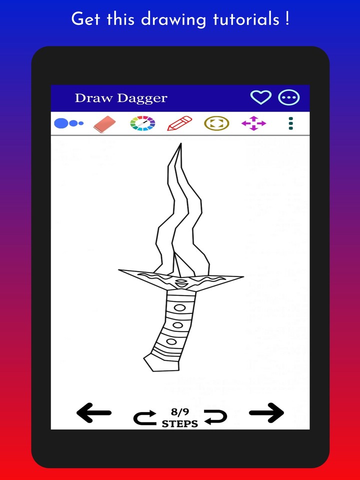 How to Draw Dagger Easy screenshot image 11_Popularmodapk.com