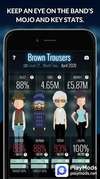 Superstar Band Manager<span>(No Ads)</span> screenshot image 1_Popularmodapk.com