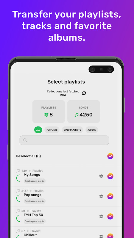 FreeYourMusic - Easy Transfers screenshot image 2_Popularmodapk.com