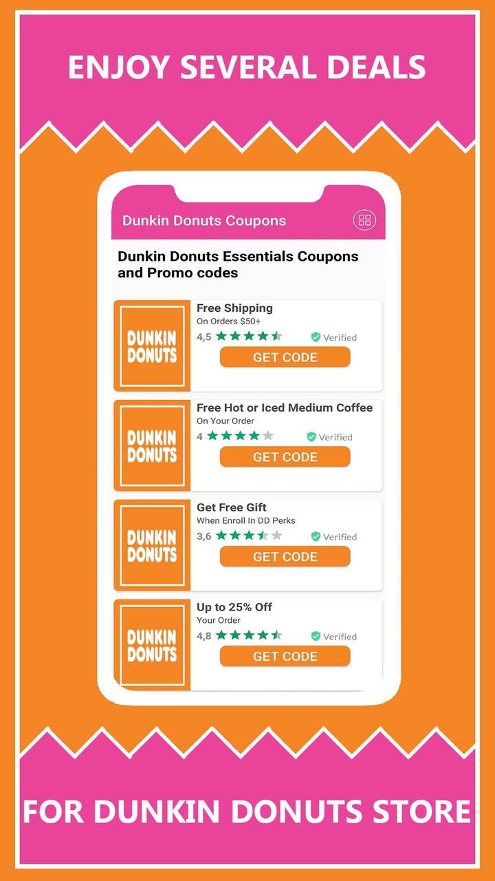 Dunkin Donuts Coupon codes screenshot image 7_Popularmodapk.com