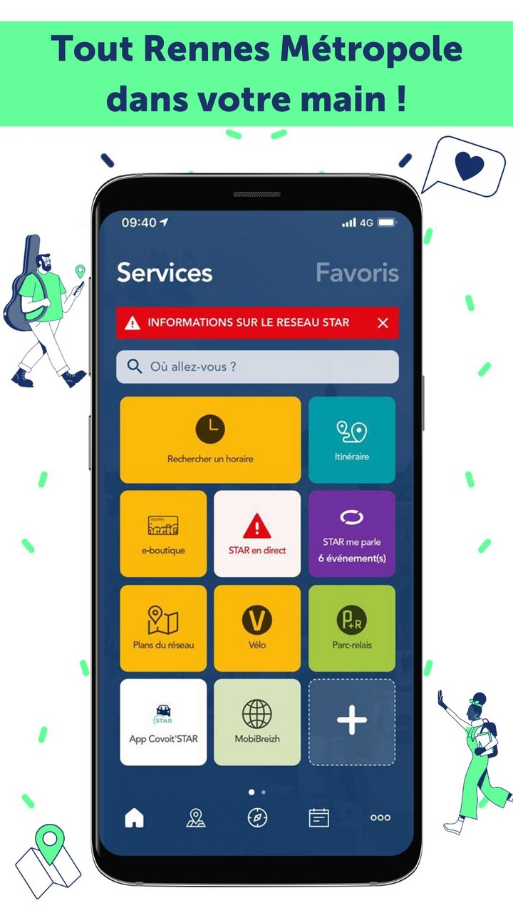 STAR : bus, métro à Rennes screenshot image 1_Popularmodapk.com