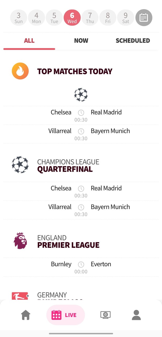 Live Football Scores & Videos screenshot image 7_Popularmodapk.com