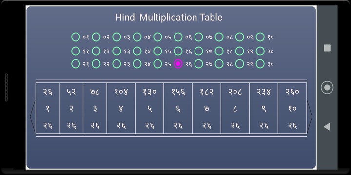 Hindi Multiplication Table screenshot image 3_Popularmodapk.com