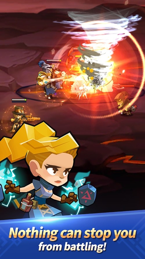 Dungeon Tactics : AFK Heroes(Large enty of Diamonds) screenshot image 4_Popularmodapk.com