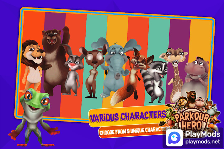 Parkour Hero - Animal Runner 3<span>(Unlimited Currency)</span> screenshot image 1_Popularmodapk.com