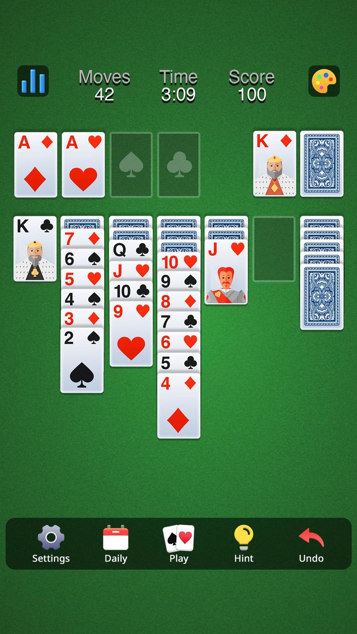 Solitaire Klondike Classic screenshot image 4_Popularmodapk.com