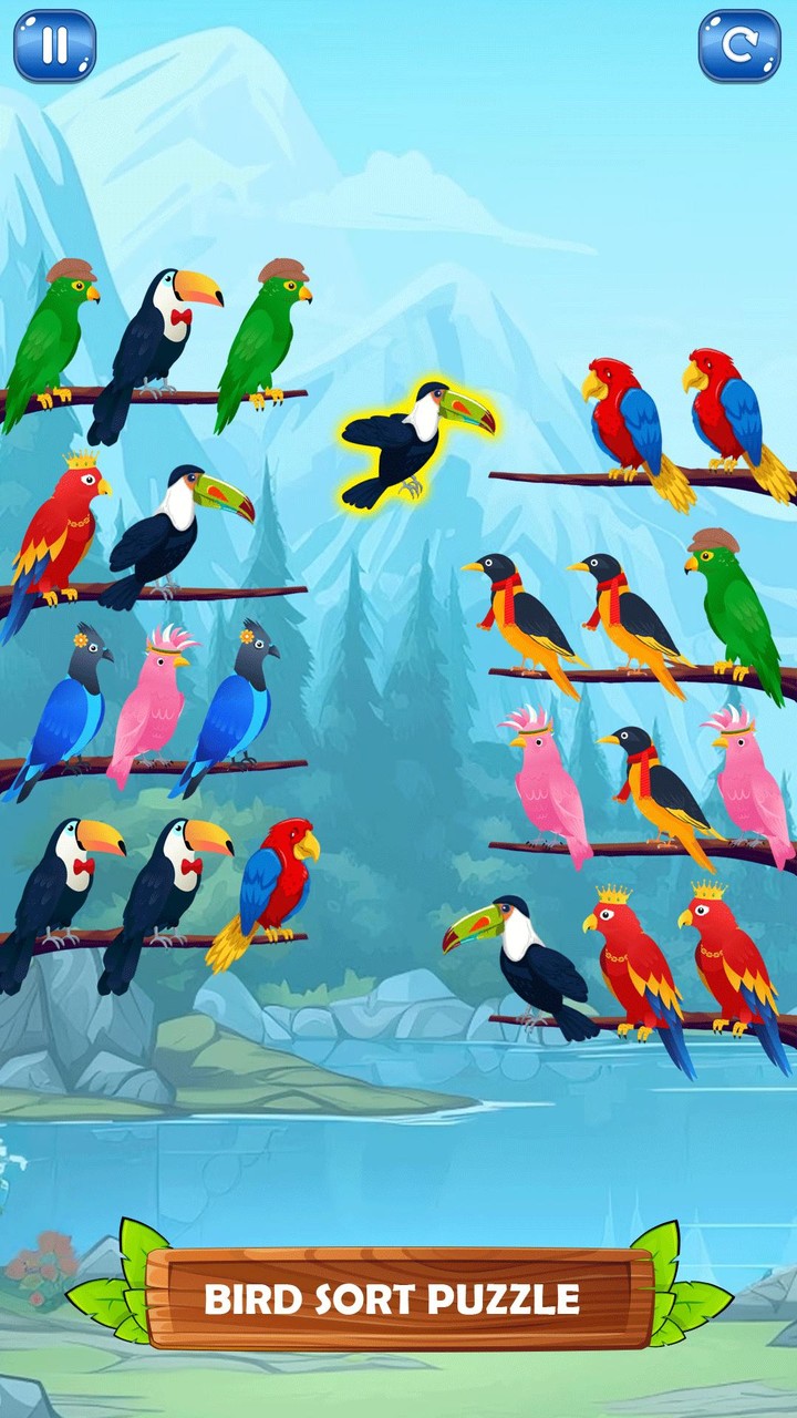 Bird Sort Puzzle Sort Games screenshot image 2_Popularmodapk.com