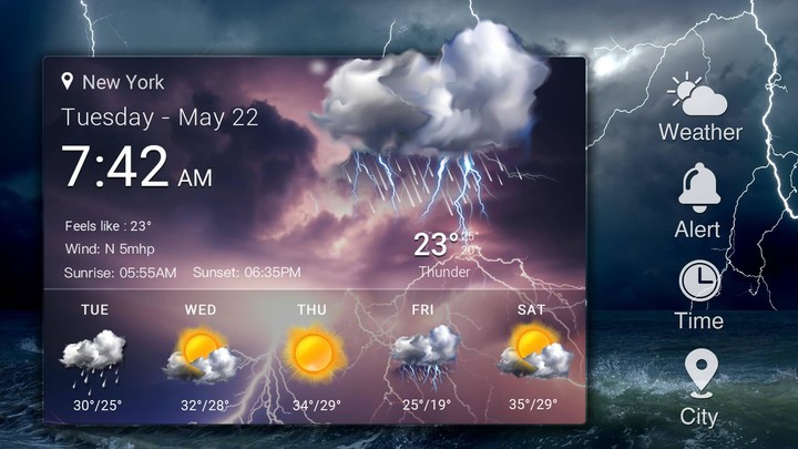 Digital clock &weather widget ⚡ screenshot image 10_Popularmodapk.com