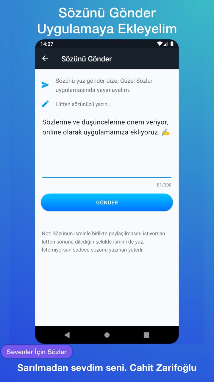 Güzel Sözler - Sözünü Gönder screenshot image 8_Popularmodapk.com