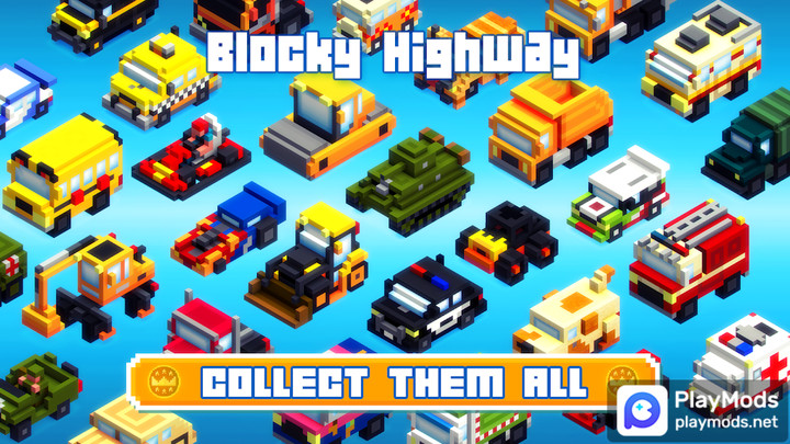 Blocky Highway: Traffic Racing<span>(Unlimited Money)</span> screenshot image 3_Popularmodapk.com