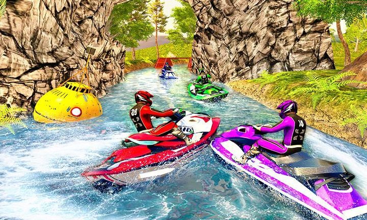 Water Jet Ski Boat Racing 3D screenshot image 5_Popularmodapk.com