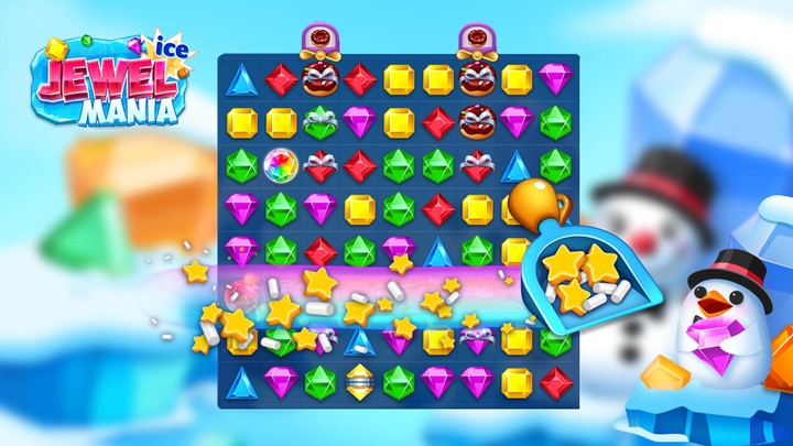 Jewel Ice Mania:Match 3 Puzzle screenshot image 3_Popularmodapk.com