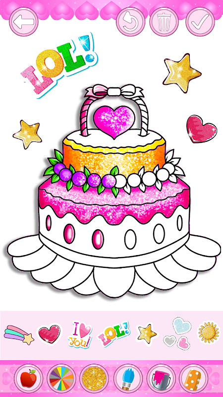 Glitter Bride and Groom Coloring Pages For Kids screenshot image 2_Popularmodapk.com