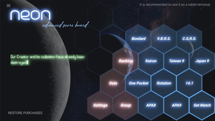 neon cue sports score board screenshot image 1_Popularmodapk.com