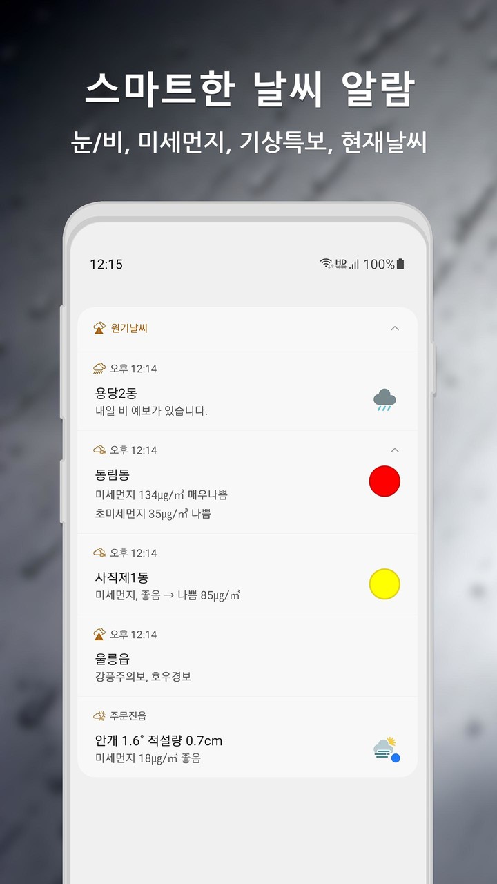 원기날씨 - 미세먼지, 기상청, 날씨 screenshot image 5_Popularmodapk.com