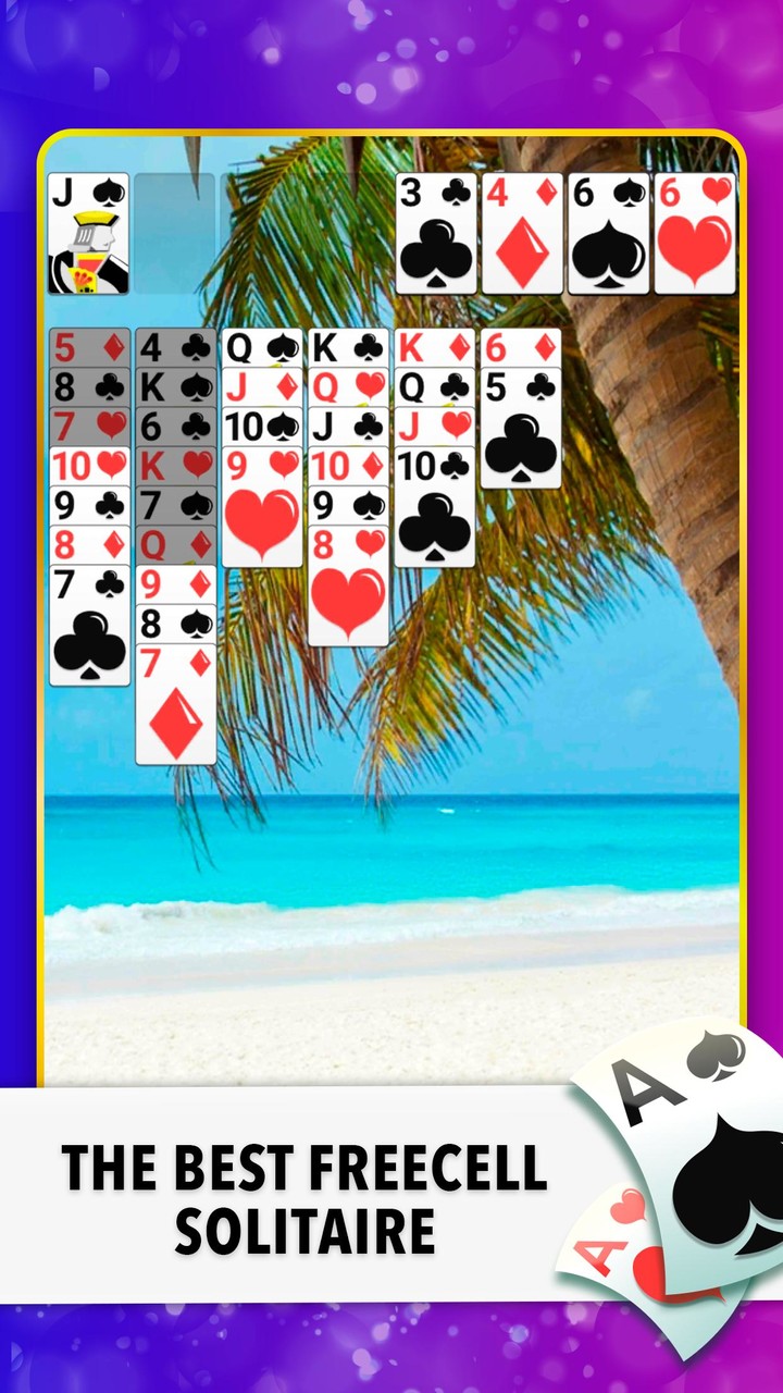 FreeCell Classic Card Game screenshot image 2_Popularmodapk.com