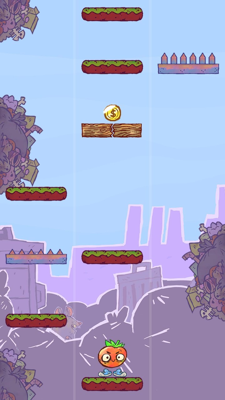 Rotten Escape: Endless Jump Ac screenshot image 1_Popularmodapk.com
