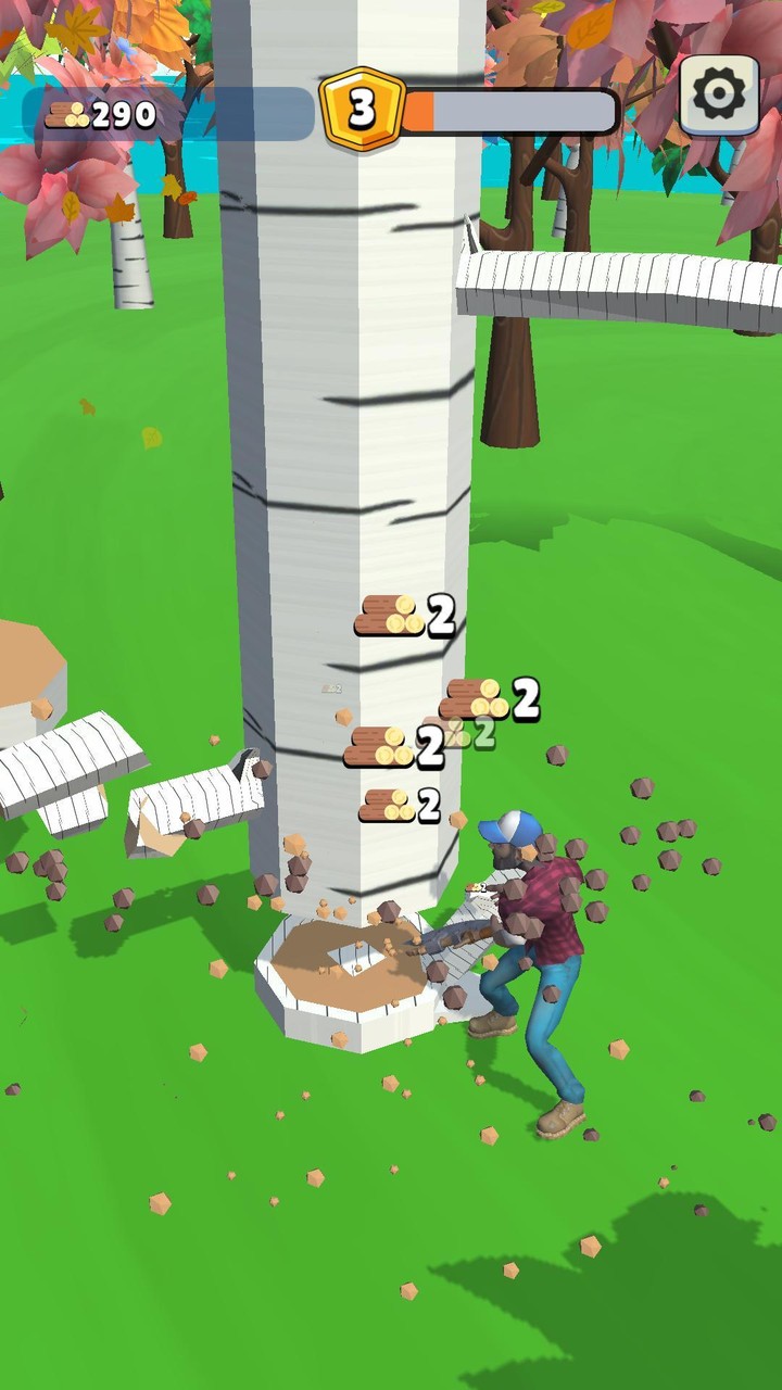 Wood Cut Master:Tree Cutting screenshot image 3_Popularmodapk.com