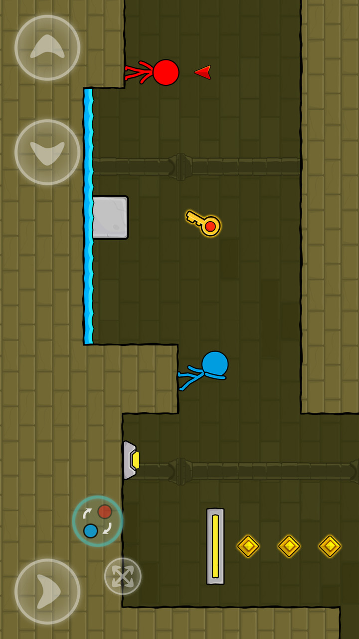 Red and Blue Stickman : Animation Parkour(Free skin use) screenshot image 4_Popularmodapk.com