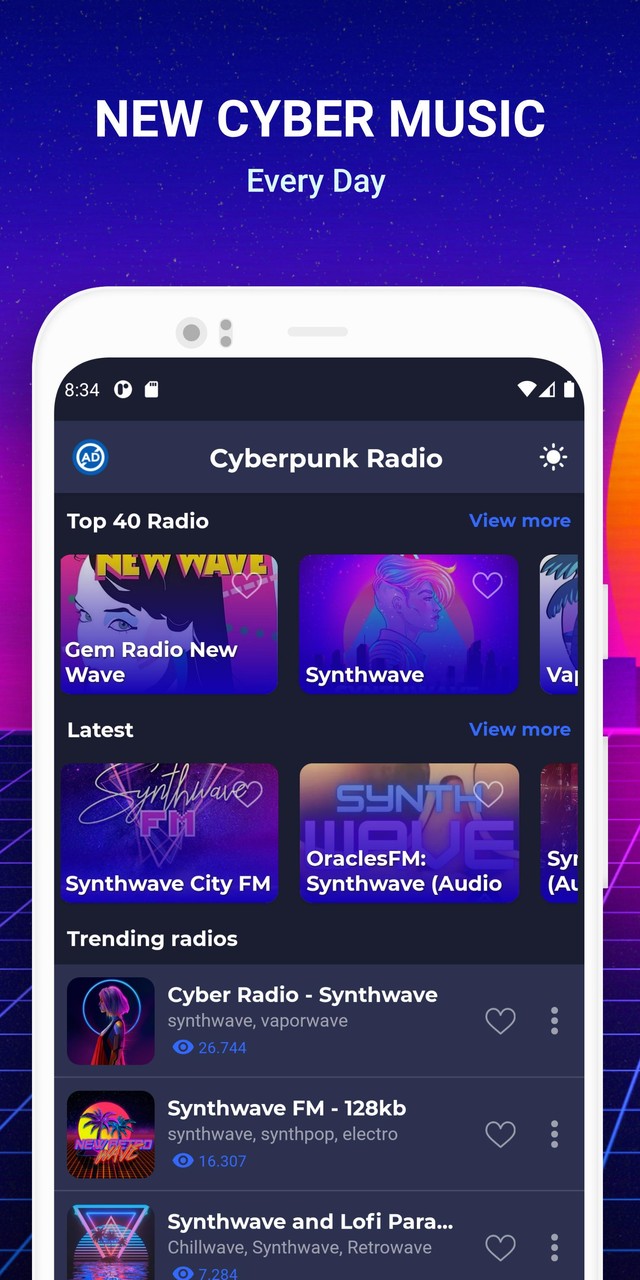 Vaporwave & Synthwave Music screenshot image 4_Popularmodapk.com