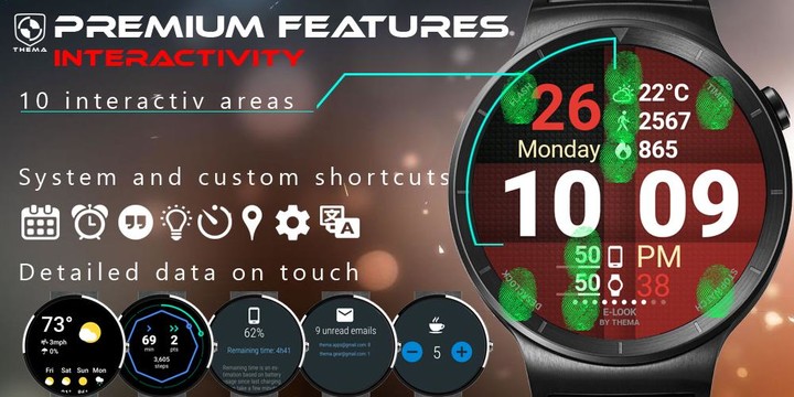 E-Look Watch Face screenshot image 5_Popularmodapk.com