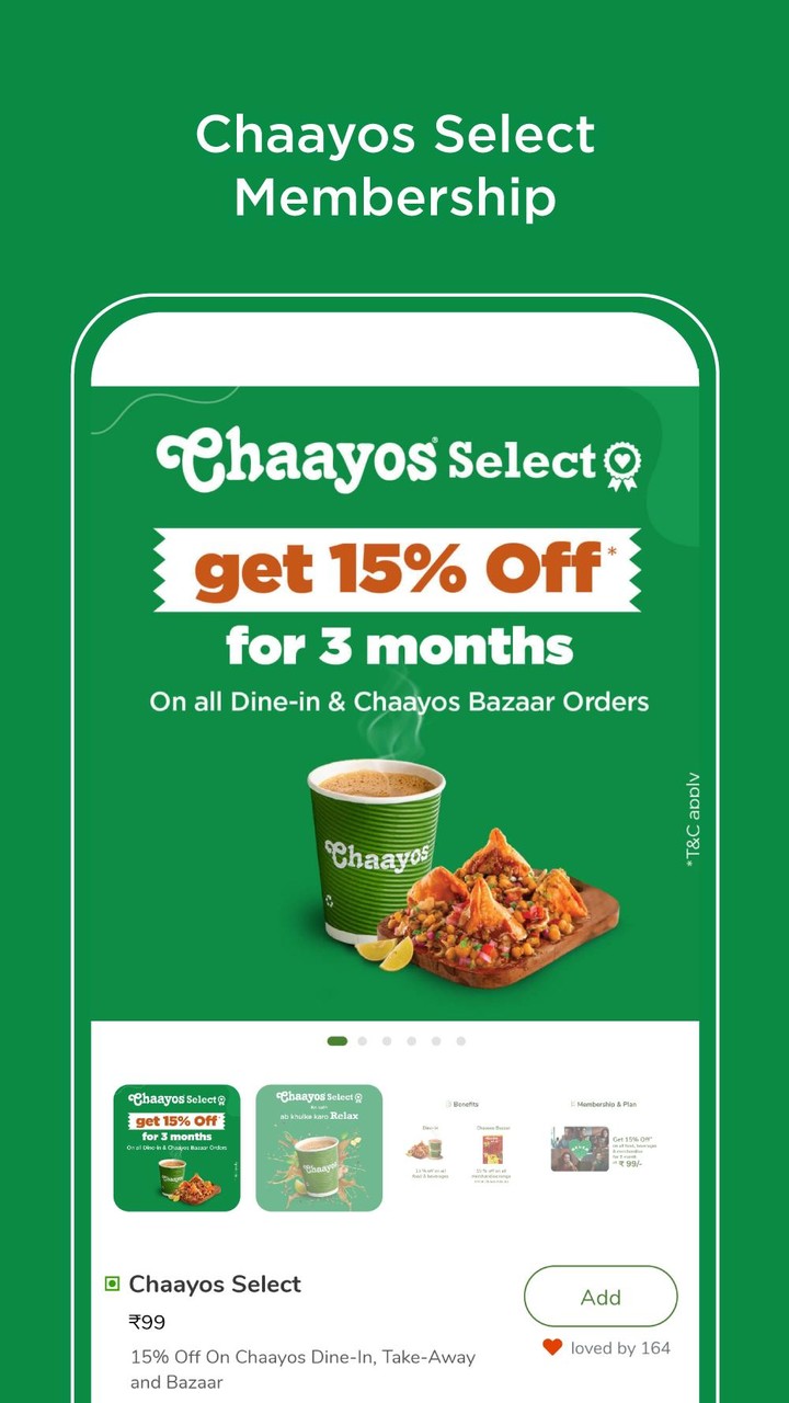 Chaayos India : Chai & Snacks screenshot image 6_Popularmodapk.com