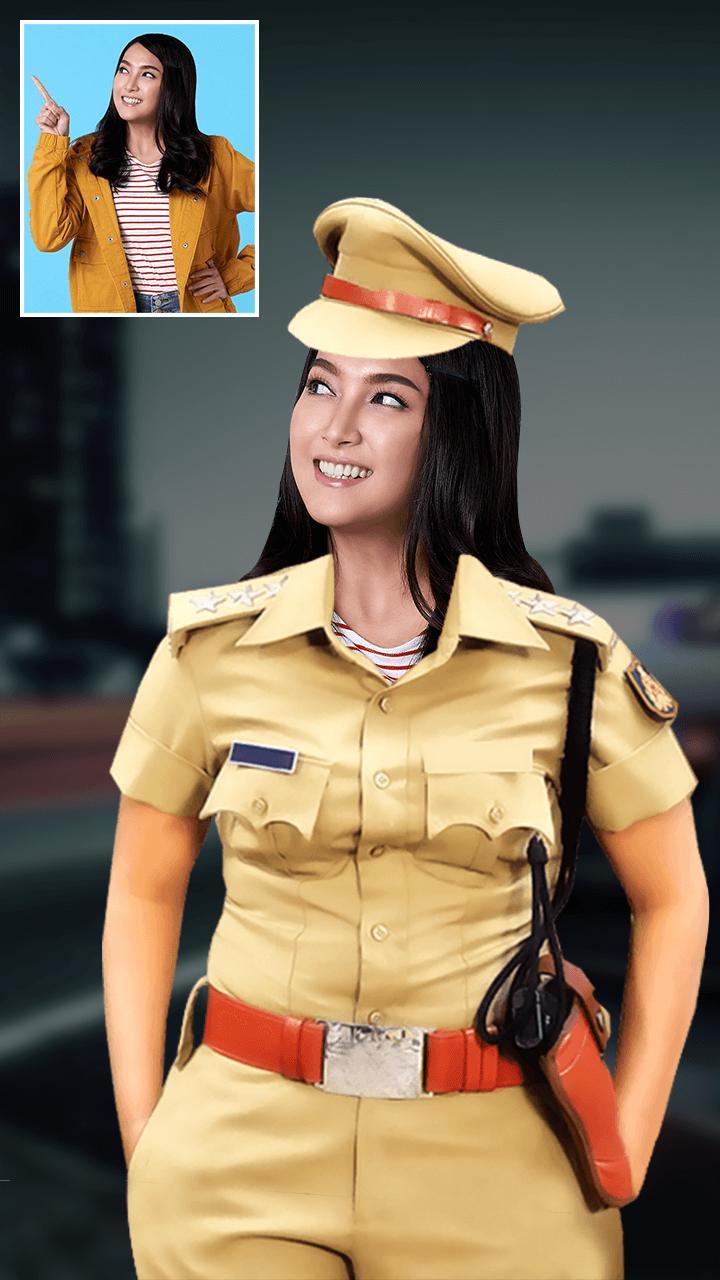 Woman Police Suit Photo Editor screenshot image 1_Popularmodapk.com